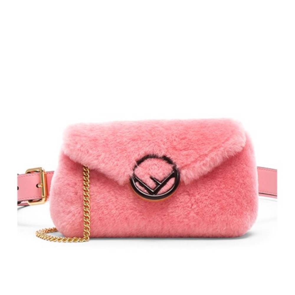Fendi Pink Shearling Bag